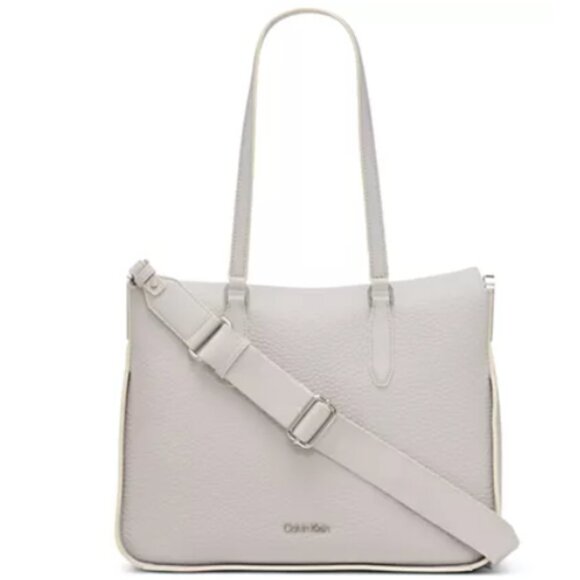 Calvin Klein Handbags - Calvin Klein Fay Convertible Tote Bag in Dove Grey. NWT.